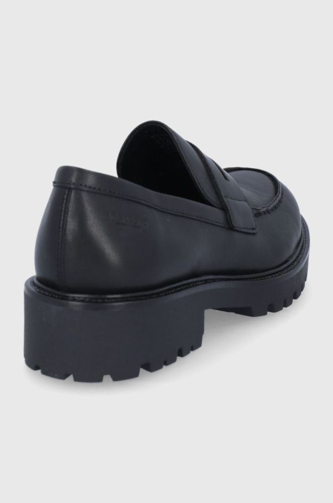 Шкіряні туфлі Vagabond Shoemakers жіночі колір чорний на плоскому ходу (1775749) фото 3