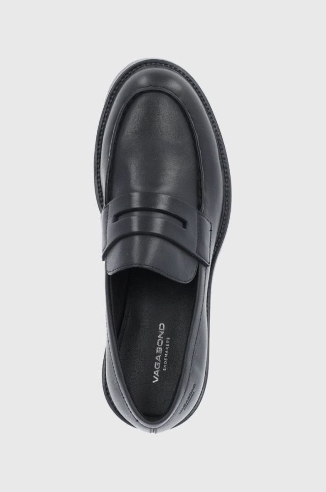 Шкіряні туфлі Vagabond Shoemakers жіночі колір чорний на плоскому ходу (1775749) фото 4