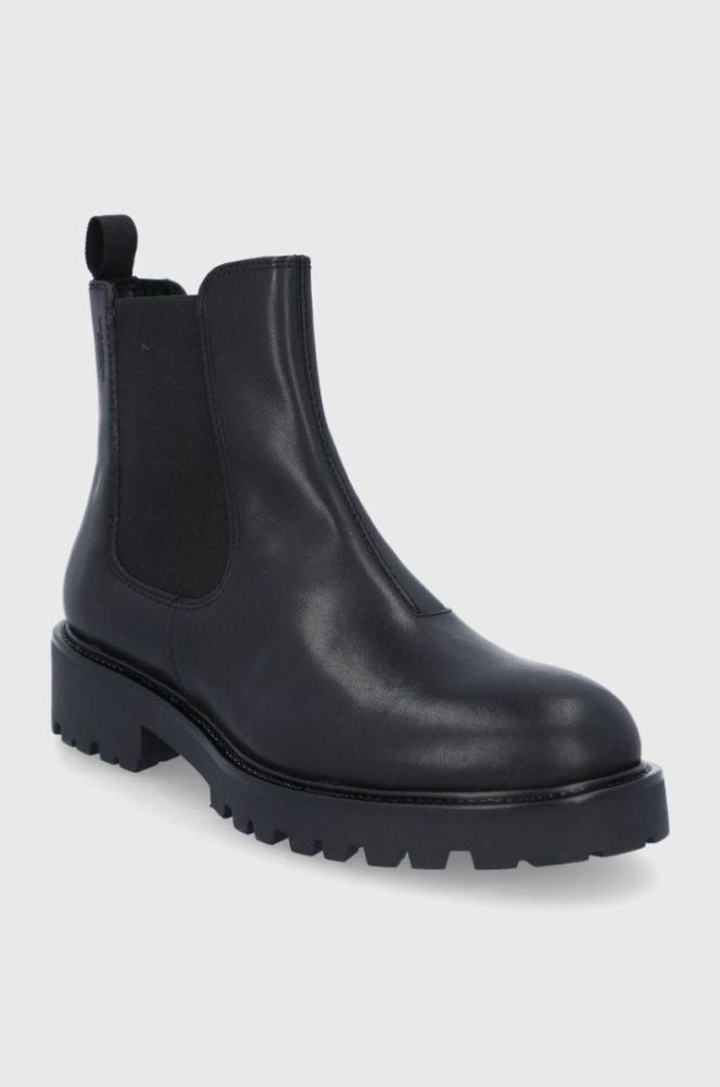 Шкіряні черевики Vagabond Shoemakers жіночі колір чорний на плоскому ходу (1850224) фото 2