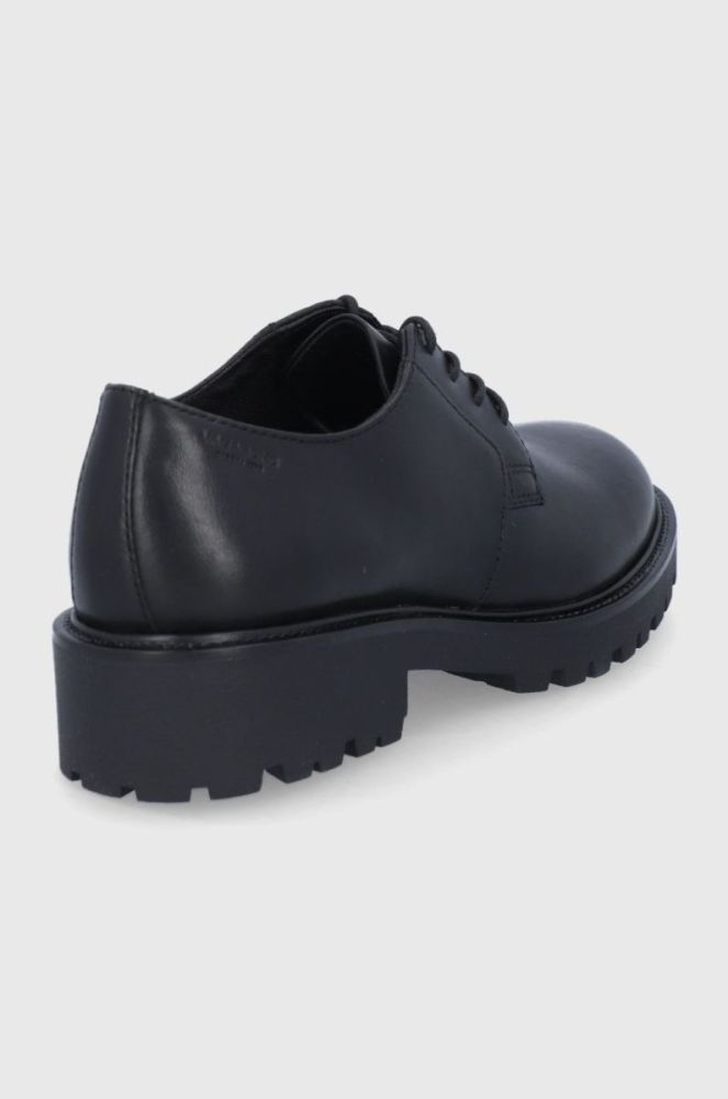 Шкіряні туфлі Vagabond Shoemakers жіночі колір чорний на плоскому ходу (1779181) фото 3