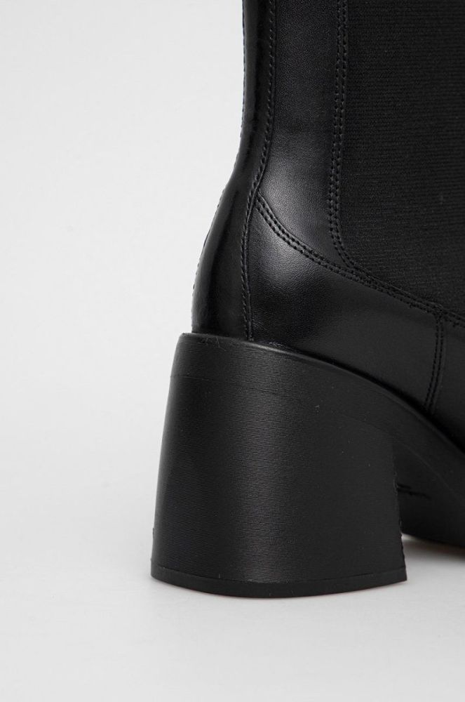Шкіряні черевики Vagabond Shoemakers жіночі колір чорний каблук блок (1790090) фото 4