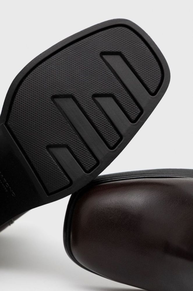 Шкіряні черевики Vagabond Shoemakers жіночі колір коричневий каблук блок фото 4