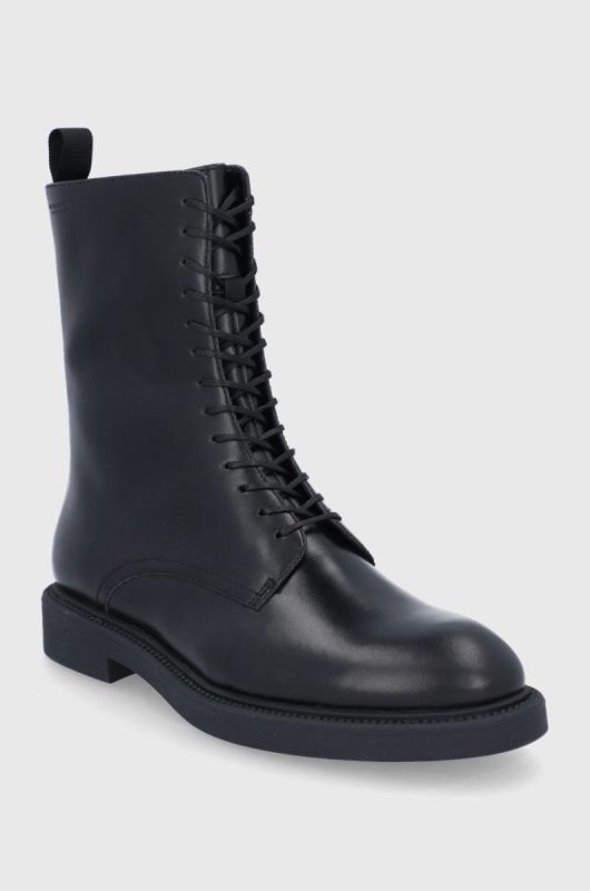 Шкіряні черевики Vagabond Shoemakers жіночі колір чорний на плоскому ходу (1805515) фото 2