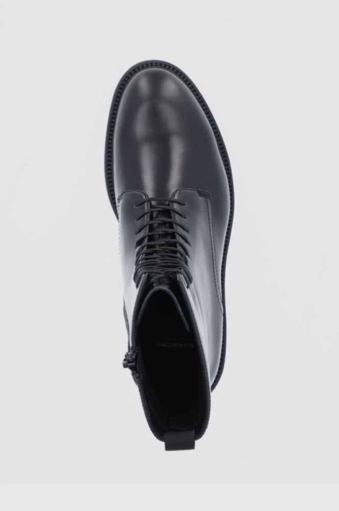 Шкіряні черевики Vagabond Shoemakers жіночі колір чорний на плоскому ходу (1805515) фото 4