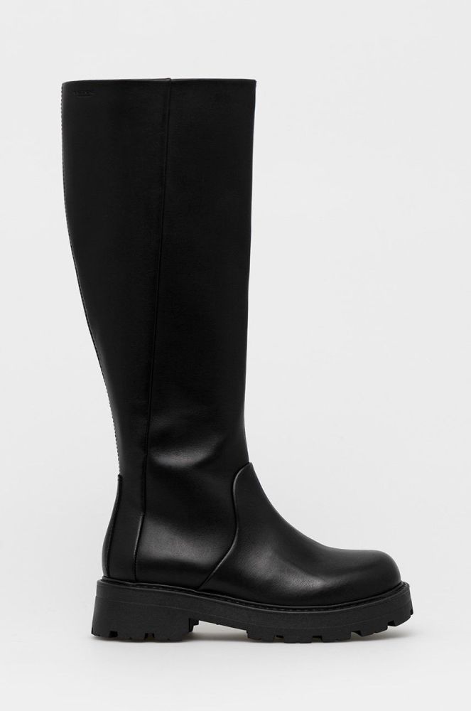 Шкіряні чоботи Vagabond Shoemakers Cosmo жіночі колір чорний на платформі