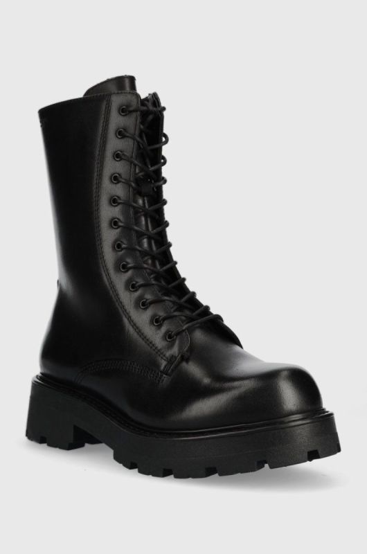 Шкіряні черевики Vagabond Shoemakers Cosmo жіночі колір чорний на платформі фото 2