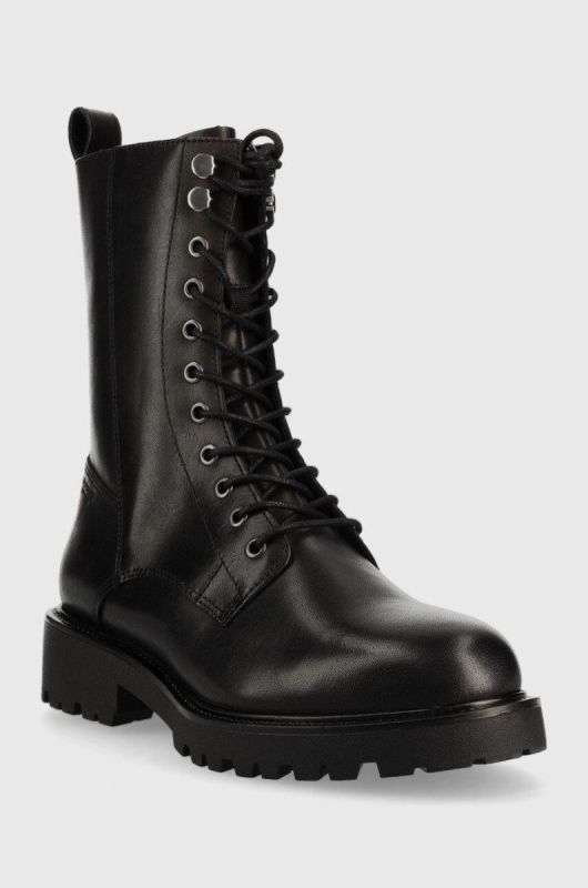 Шкіряні черевики Vagabond Shoemakers Kenova жіночі колір чорний на плоскому ходу утеплене (2594968) фото 2