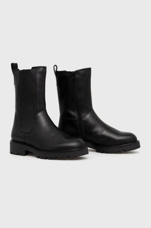 Шкіряні черевики Vagabond Shoemakers Kenova жіночі колір чорний на плоскому ходу утеплене (1908295) фото 2