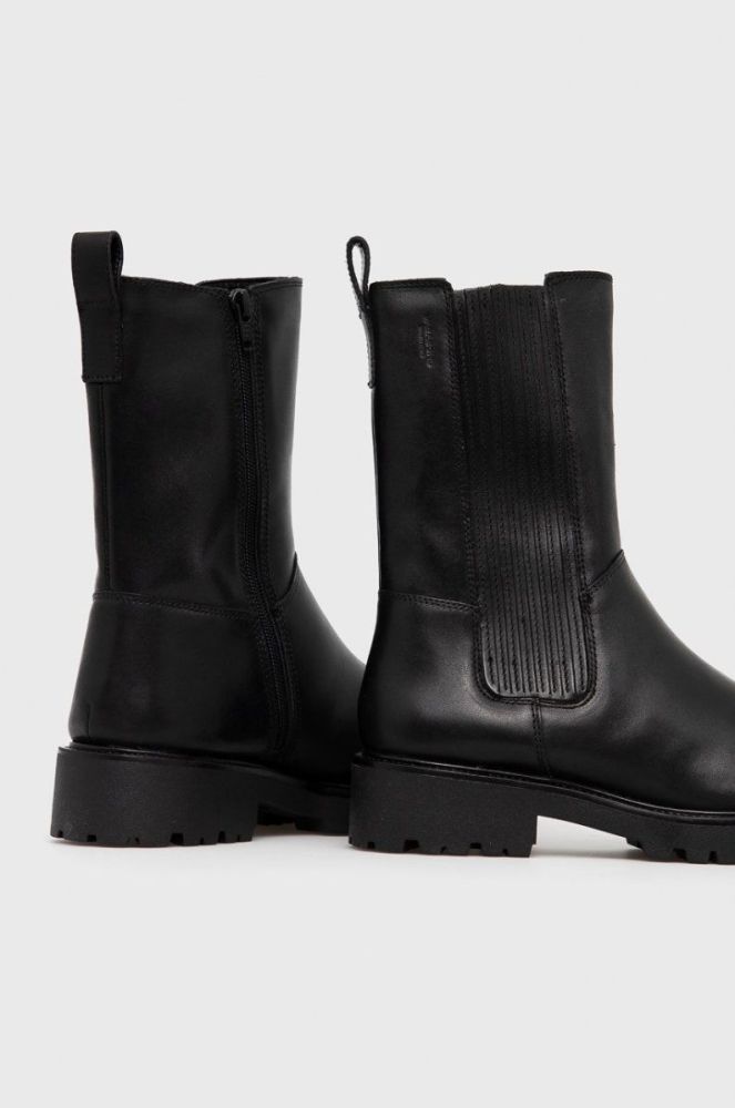 Шкіряні черевики Vagabond Shoemakers Kenova жіночі колір чорний на плоскому ходу утеплене (1908295) фото 3