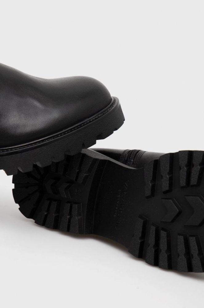 Шкіряні черевики Vagabond Shoemakers Kenova жіночі колір чорний на плоскому ходу утеплене (1908295) фото 4