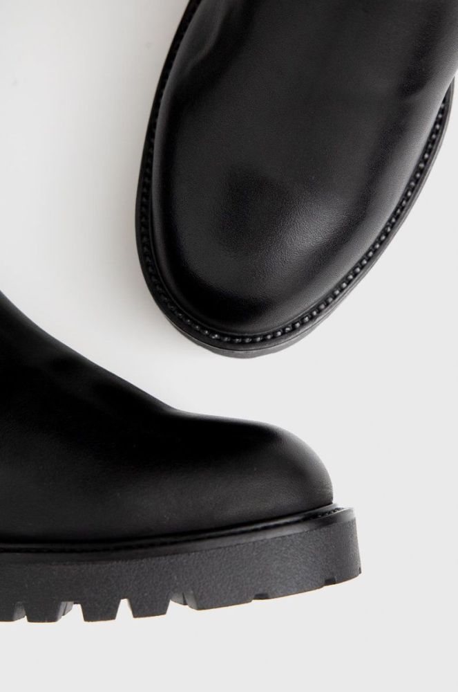 Шкіряні черевики Vagabond Shoemakers Kenova жіночі колір чорний на плоскому ходу утеплене (1908295) фото 5