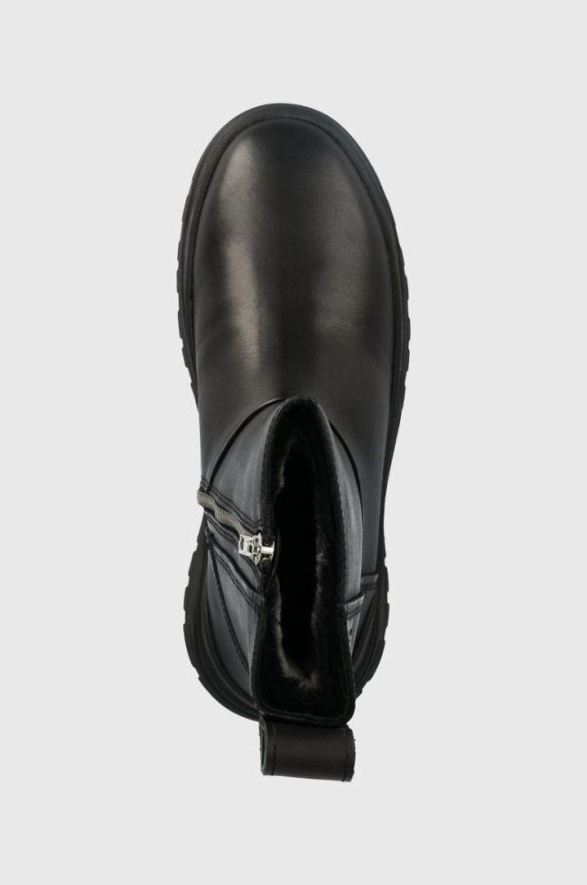 Шкіряні черевики Vagabond Shoemakers Maxime жіночі колір чорний на платформі злегка утеплена фото 4