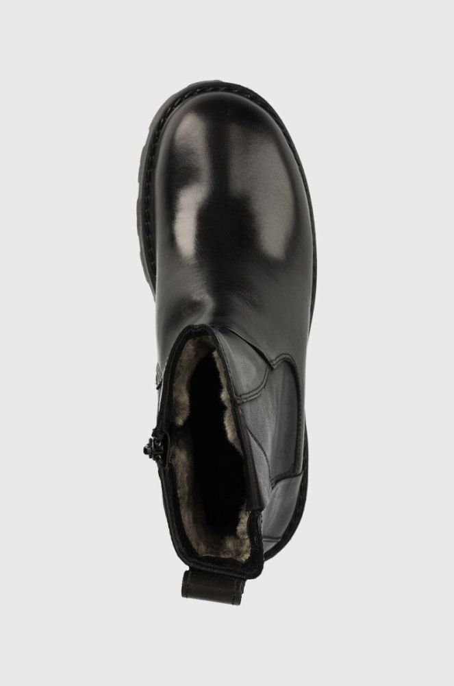 Шкіряні черевики Vagabond Shoemakers Cosmo жіночі колір чорний на платформі утеплене фото 4