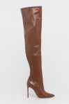 Чоботи Steve Madden Vava Boot жіночі колір коричневий на шпильці Чоботи Steve Madden Vava Boot жіночі колір коричневий на шпильці