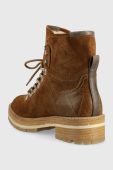 Черевики Mustang жіночі колір коричневий на плоскому ходу злегка утеплена (2603456) Черевики Mustang жіночі колір коричневий на плоскому ходу злегка утеплена (2603456)