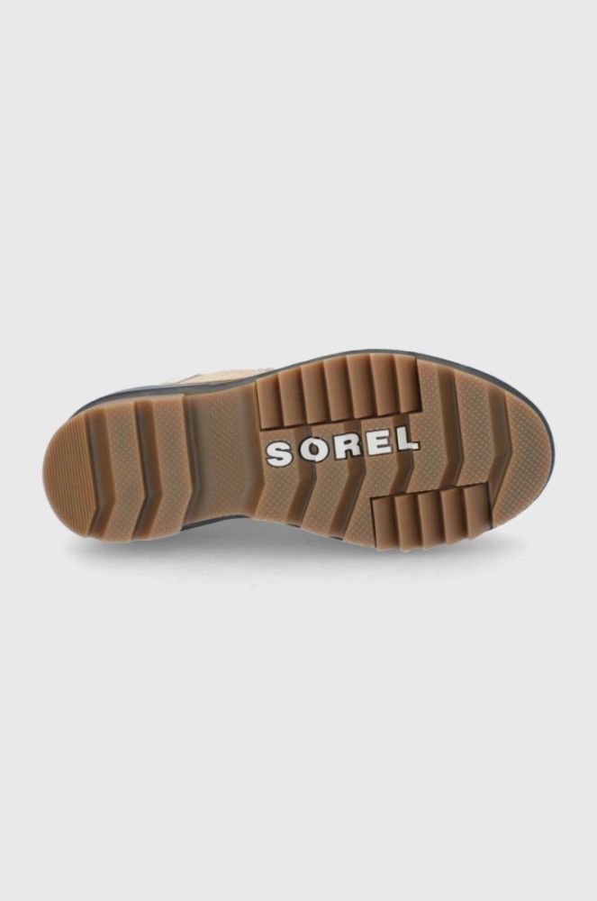 Шкіряні чоботи Sorel Torino II WP колір бежевий фото 5