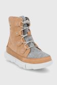 Шкіряні чоботи Sorel SOREL EXPLOER II колір бежевий