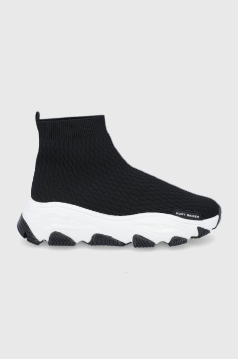 Черевики Kurt Geiger London Lettie колір чорний на платформі