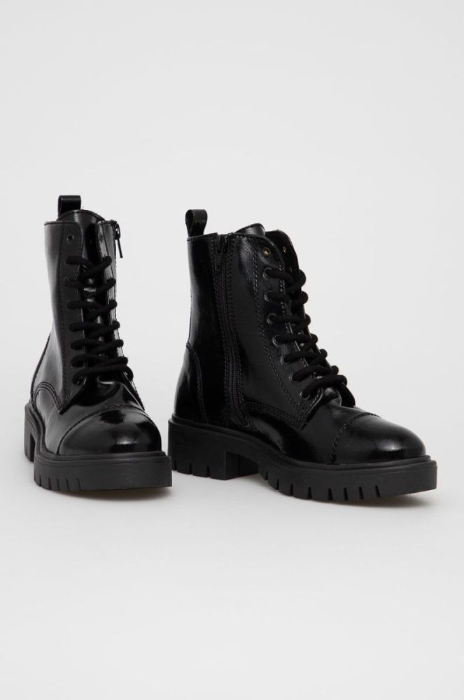 Черевики Aldo жіночі колір чорний на плоскому ходу фото 2