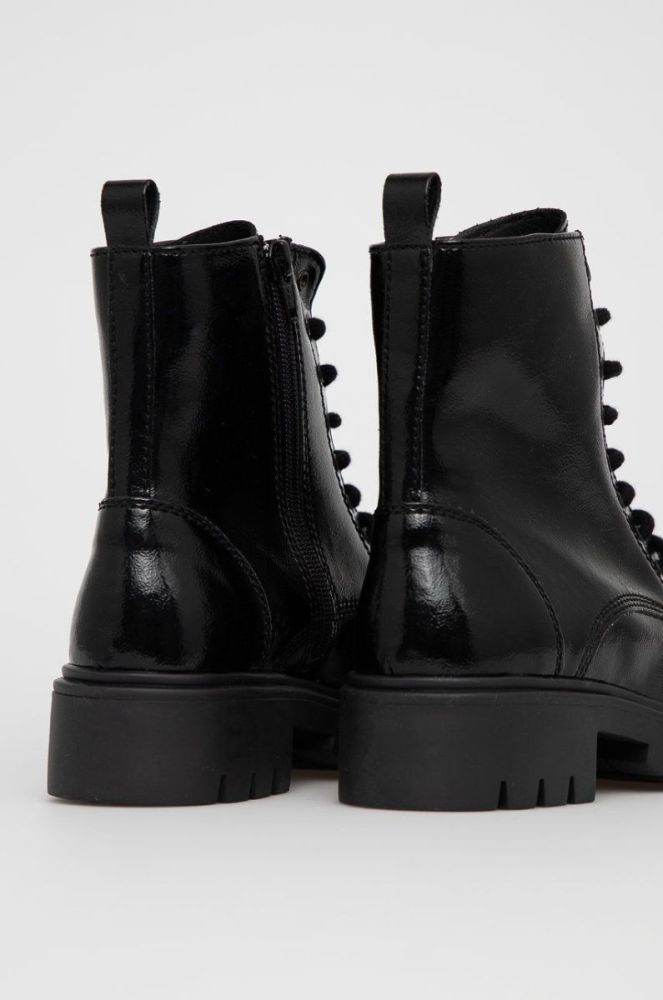 Черевики Aldo жіночі колір чорний на плоскому ходу фото 3