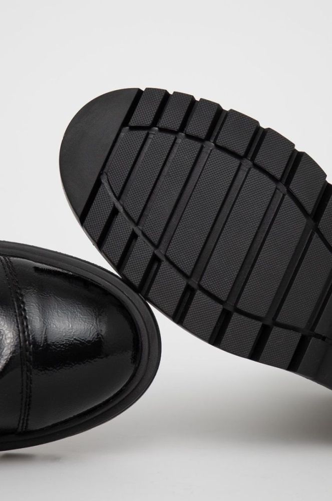 Черевики Aldo жіночі колір чорний на плоскому ходу фото 4
