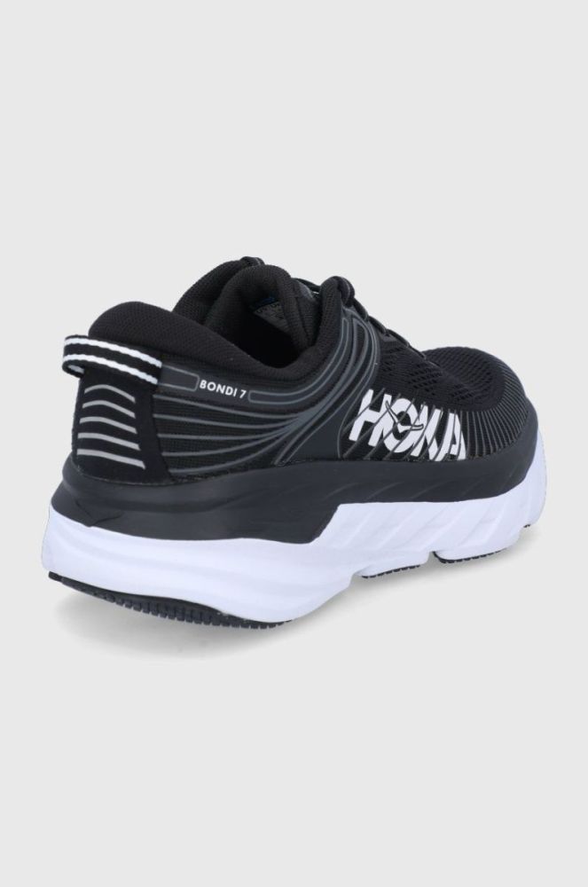 Черевики Hoka Bondi 7 колір чорний на плоскому ходу 1110519-HMSH фото 3