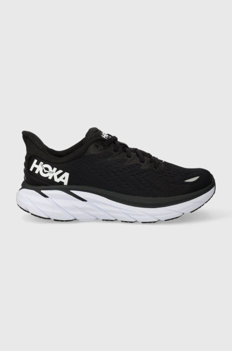 Кросівки для тренувань Hoka One One CLIFTON 8 колір чорний на плоскому ходу 1119394-AEBL