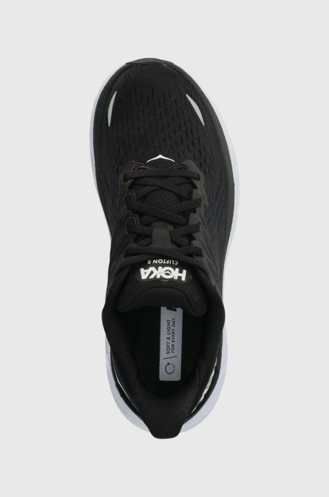 Кросівки для тренувань Hoka One One CLIFTON 8 колір чорний на плоскому ходу 1119394-AEBL фото 4
