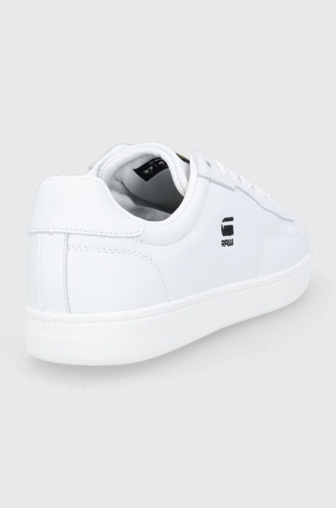 Шкіряні черевики G-Star Raw колір білий на плоскому ходу (1898052) фото 3
