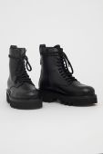 Черевики Furla Rita Army Boot Rita Army жіночі колір чорний на плоскому ходу YE79FRI WU0000 O6000