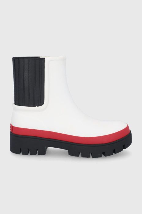 Гумові чоботи Tory Burch жіночі колір білий