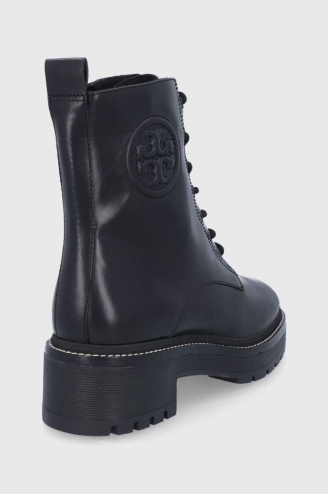 Черевики Tory Burch Miller жіночі колір чорний на плоскому ходу фото 3