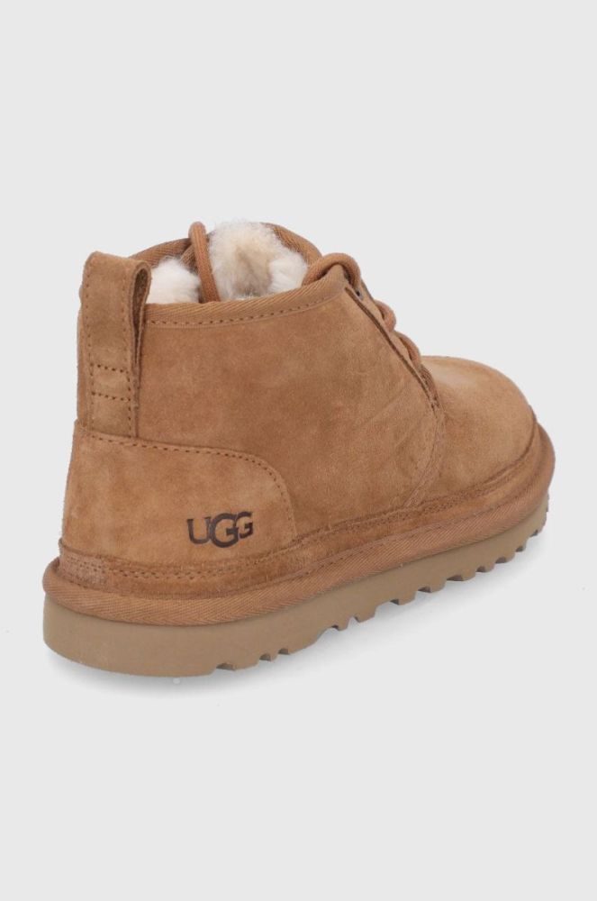 Замшеві кросівки UGG жіночі колір коричневий на плоскому ходу утеплене 1094269.CHE-CHE фото 3