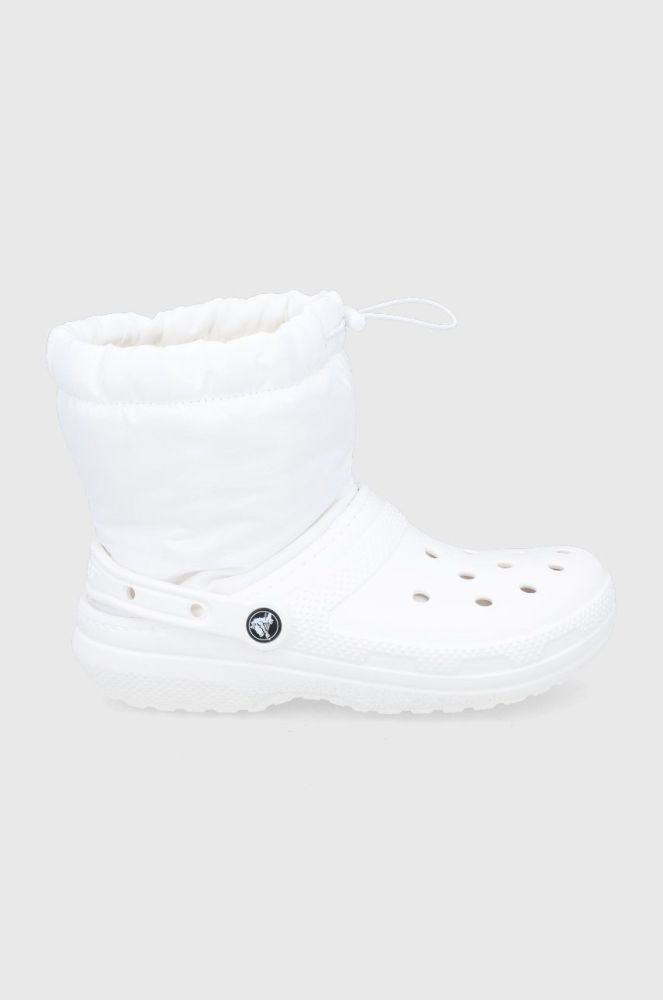 Зимові чоботи Crocs Classic Lined Neo Puff Boot колір білий 206630