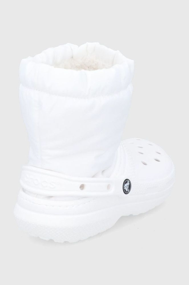 Зимові чоботи Crocs Classic Lined Neo Puff Boot колір білий 206630 фото 3