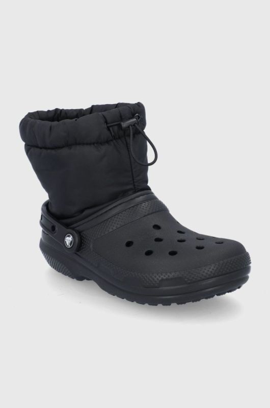 Зимові чоботи Crocs Classic Lined Neo Puff Boot колір чорний 206630 фото 2