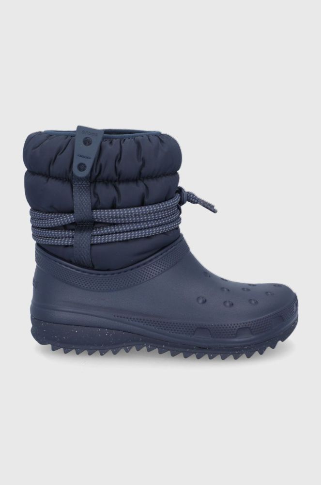 Зимові чоботи Crocs Classic Neo Puff Luxe Boot колір синій 207312 PUFF.LUXE.BOOT.W.207312-BLACK