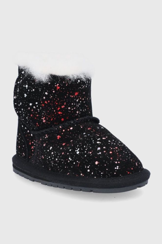 Дитячі замшеві чоботи Emu Australia Toddle Galaxy колір чорний фото 2