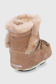 Дитячі замшеві чоботи Moon Boot колір коричневий