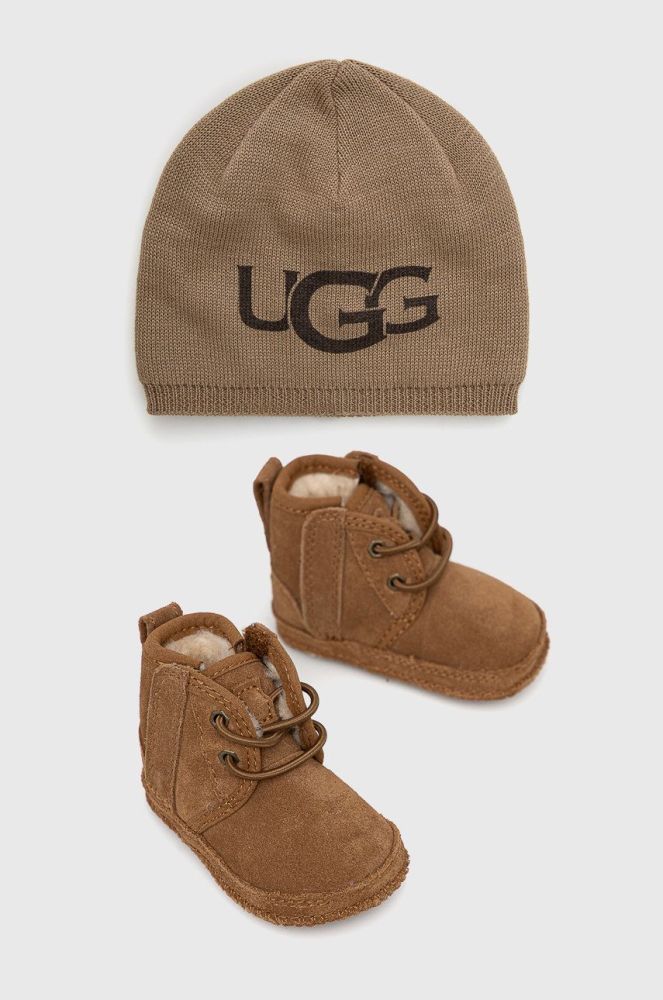 Дитячий комплект UGG колір коричневий