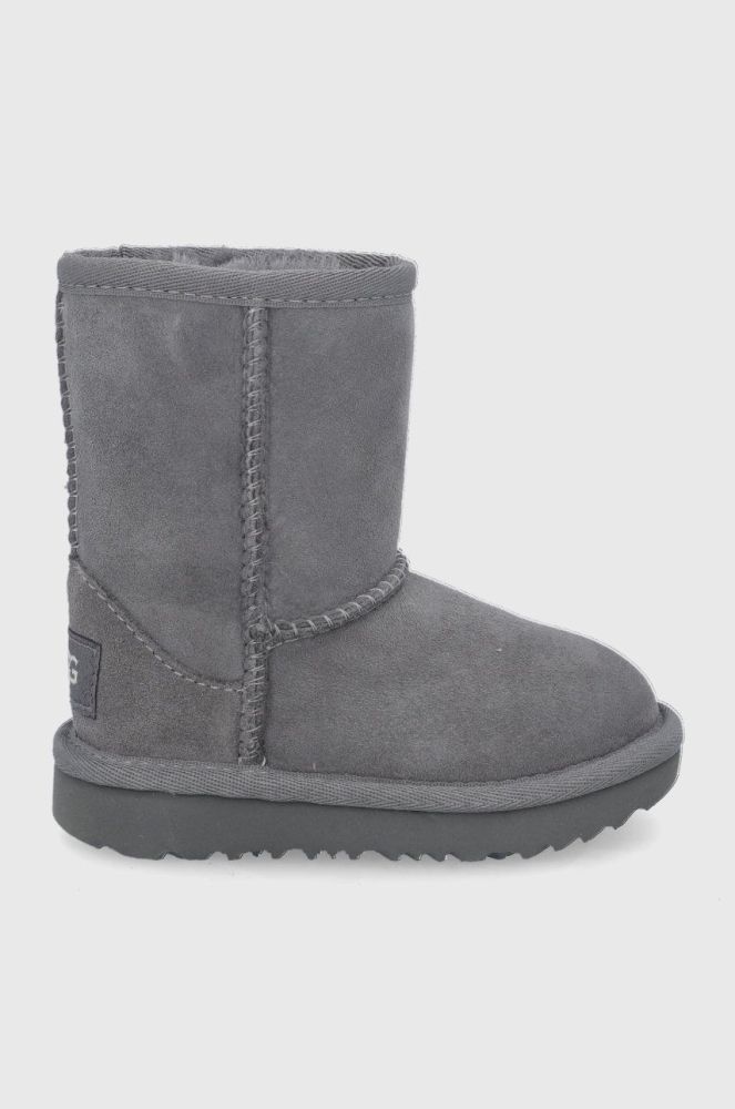 Дитячі замшеві чоботи UGG Classic II колір сірий