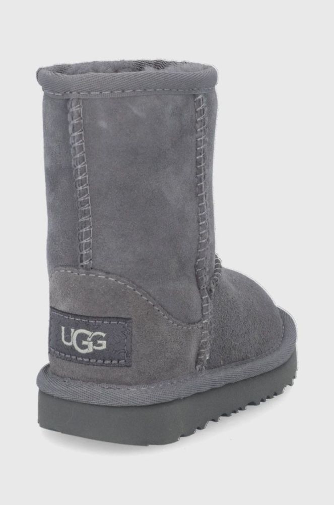 Дитячі замшеві чоботи UGG Classic II колір сірий фото 3