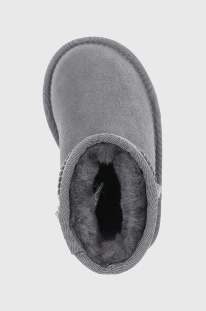 Дитячі замшеві чоботи UGG Classic II колір сірий фото 4