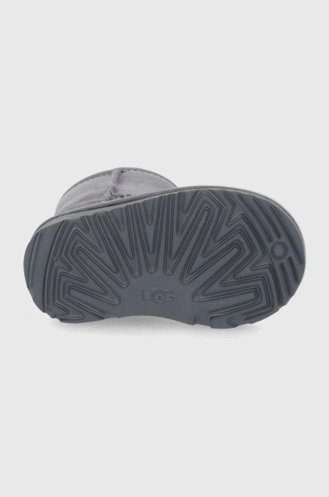 Дитячі замшеві чоботи UGG Classic II колір сірий фото 5
