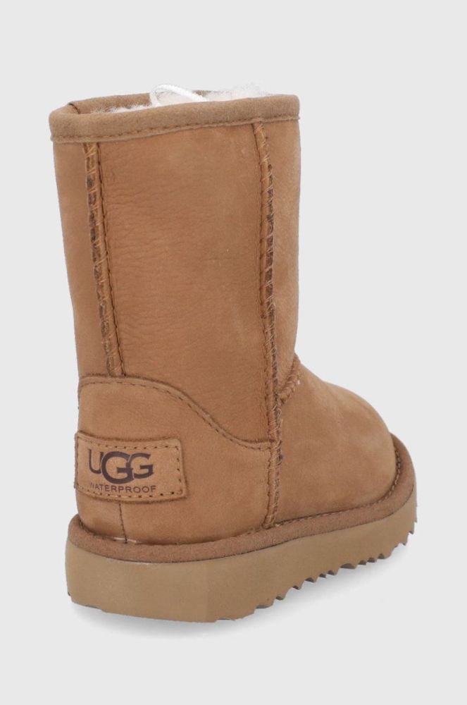 Дитячі замшеві чоботи UGG колір коричневий (1835311) фото 3