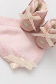 Дитячий набір - тапочки і шапка UGG колір рожевий
