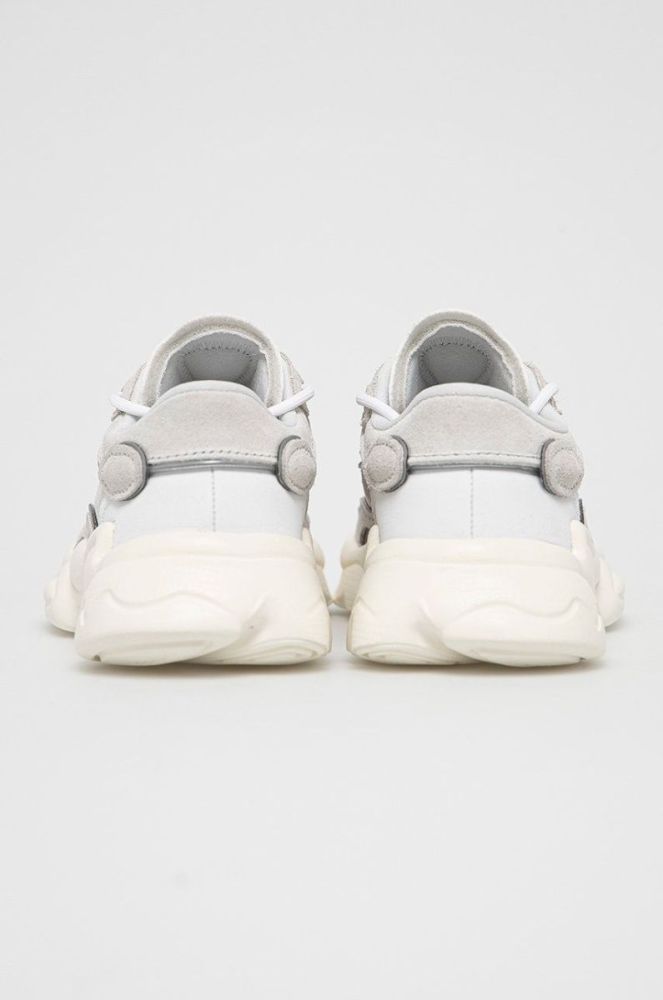 Шкіряні черевики adidas Originals колір сірий фото 3