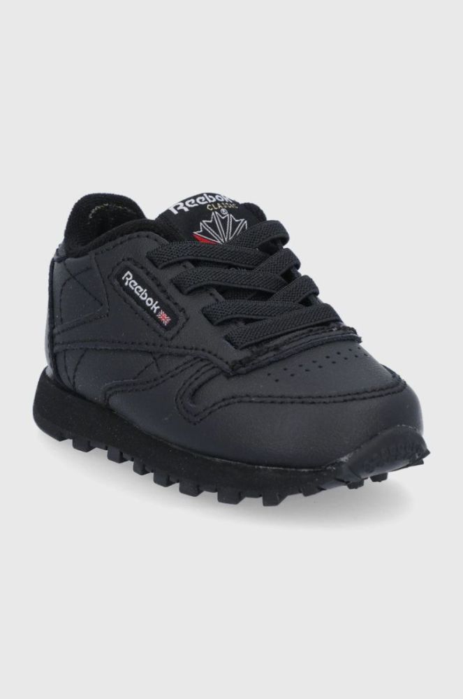 Дитячі черевики Reebok Classic FZ2094 колір чорний фото 2