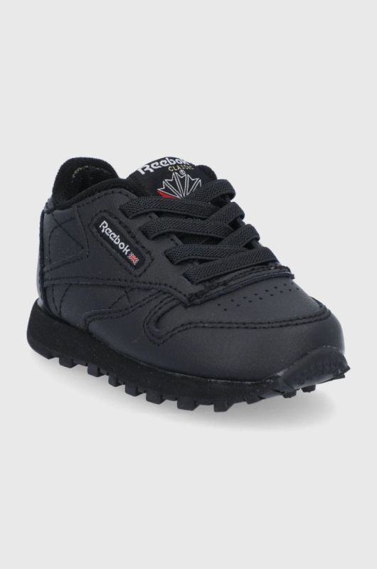 Дитячі черевики Reebok Classic FZ2094 колір чорний фото 2