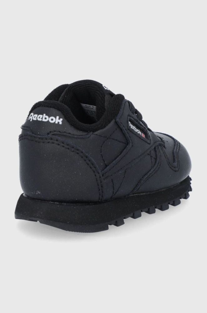 Дитячі черевики Reebok Classic FZ2094 колір чорний фото 3